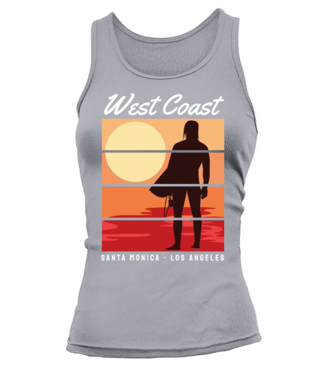West Coast Santa Monica Los Angeles for surfing Women's Tank Top