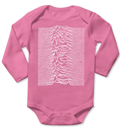UNKNOWN PLEASURES JOY DIVISION FACTORY RECORDSENGLISH ROCK BAND Long Sleeve Baby One-Piece