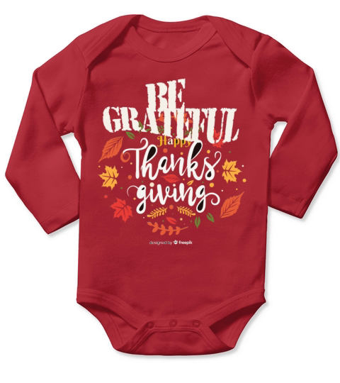 Thanksgiving day very grateful at home Long Sleeve Baby One-Piece