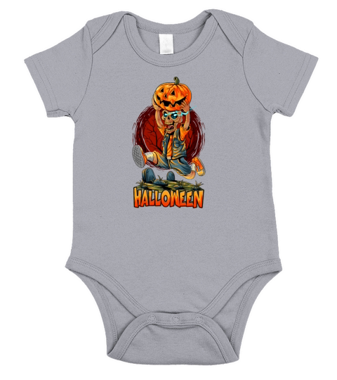 Halloween pumpkin Short Sleeve Baby One-Piece