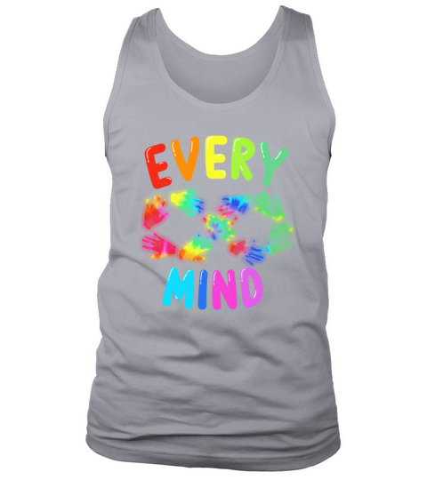 Colorful Rainbow Neurodiversity Every Mind Infinit Men's Tank Top