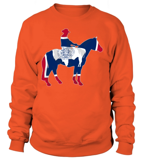 Wyoming Cowboy Flag Women's Sweatshirt