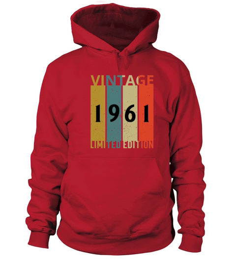 Vintage 1961 Limited Edition 60 Years Birthday Gif Men's Hoodie