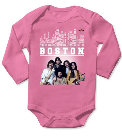 Boston Peace Of Mind Rock And Roll Band Thank You For The Memories Long Sleeve Baby One-Piece