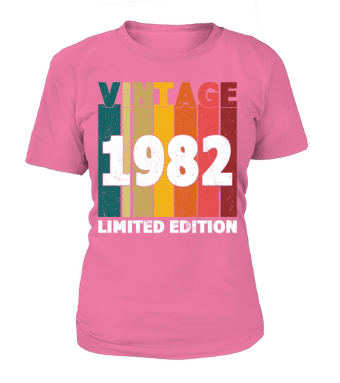 40th Birthday Vintage 1982 Limited Edition Women's T-Shirt
