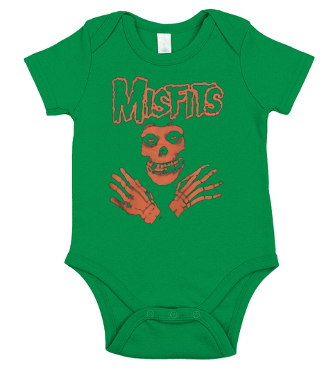 Misfits Skull Logo Short Sleeve Baby One-Piece