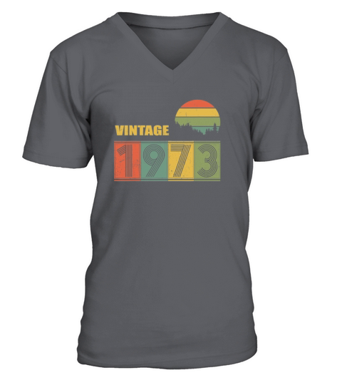 Vintage Since 1973 46th Years T-Shirt Gifts Men's V-Neck T-shirt