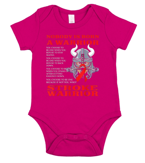Stroke Awareness Stroke Warrior Shirt Short Sleeve Baby One-Piece