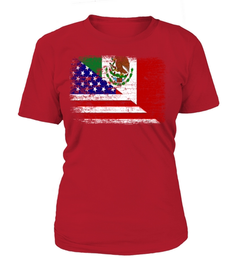 Vintage Mexican American Flag Women's T-Shirt