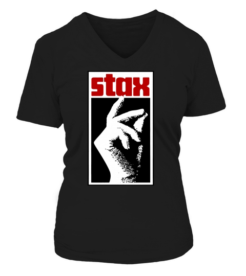 Stax Records Hand V-neck T-Shirt Woman