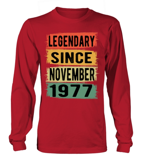 Birthday Gift November 1977 Women's Long Sleeve