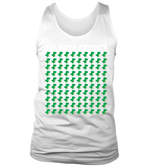 Dinosaur T Rex 100 Days Of School Tank Top Unisex