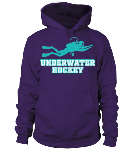 Underwater Hockey Athlete Funny Vintage Workout Sp Women's Hoodie