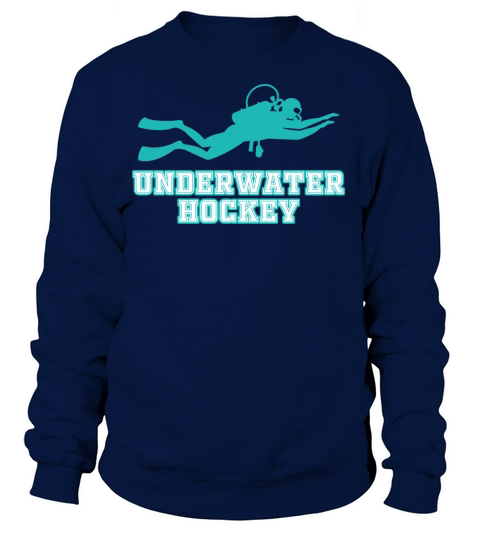 Underwater Hockey Athlete Funny Vintage Workout Sp Women's Sweatshirt