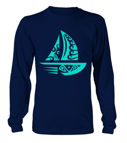 Maori Sailing Sailor Polynesian Tribal Tattoo Gift Women's Long Sleeve