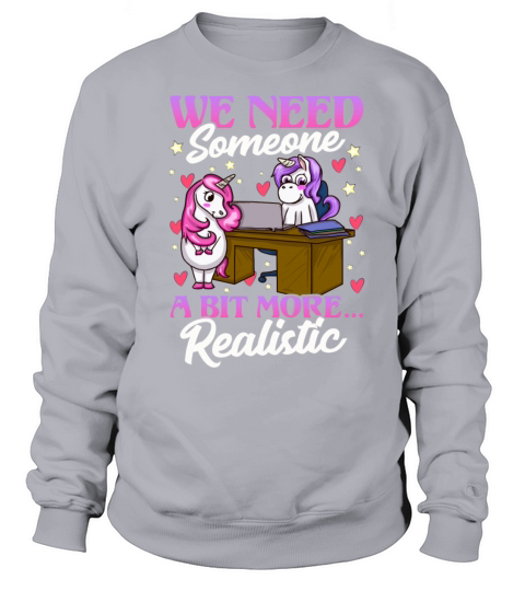Unicorn Office Worker Job Interview Business Girl Women's Sweatshirt