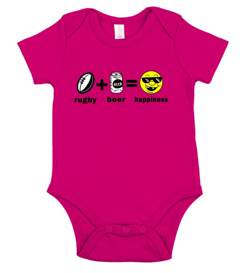 Funny Rugby Short Sleeve Baby One-Piece