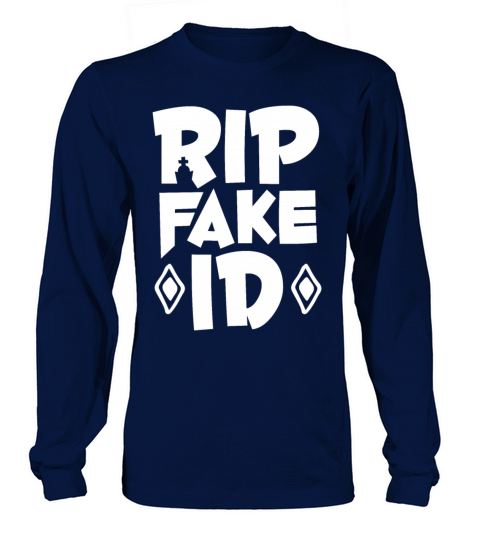 21st Birthday RIP Fake ID Turning 21 Men's Long Sleeve