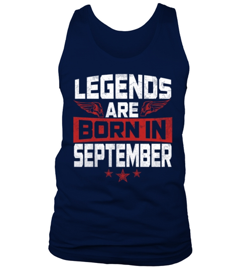 legends are born in September Men's Tank Top