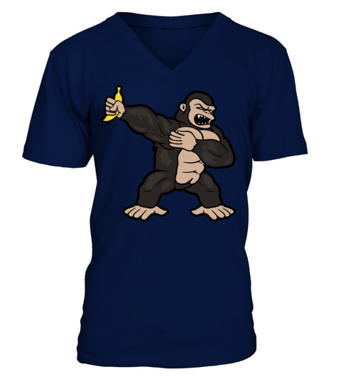 Dabbing Dab Gorilla Men's V-Neck T-shirt
