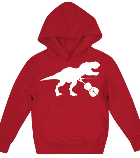 Cellosaurus Cello Cellist Dinosaur Rex Music Kids Hoodie