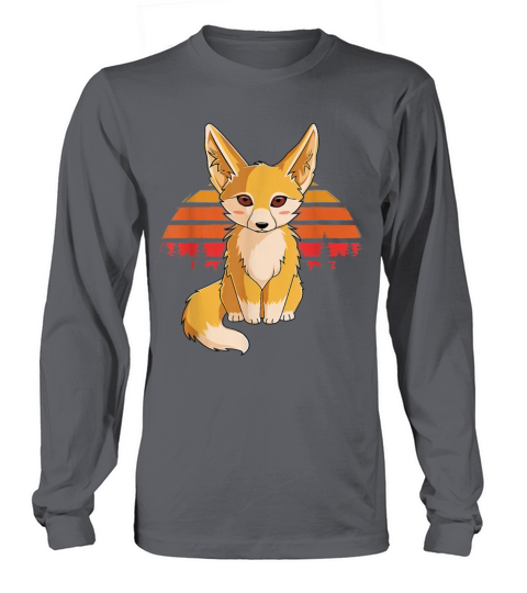 Retro Vintage Fennec Fox Cute Foxes Women's Long Sleeve