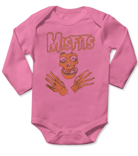 Misfits Skull Logo Long Sleeve Baby One-Piece