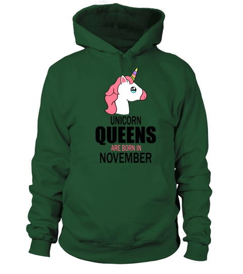 unicorn queens are born in november Women's Hoodie