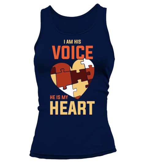I Am His Voice Funny World Autism Day Gift Tank top Woman