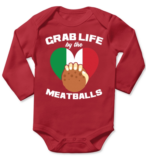 Italy Saying Heart Italian Gift Long Sleeve Baby One-Piece