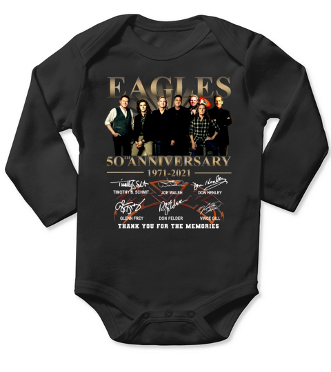 Eagles 50th anniversary thank you for the memories Long Sleeve Baby One-Piece