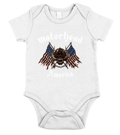 Motorhead America Short Sleeve Baby One-Piece