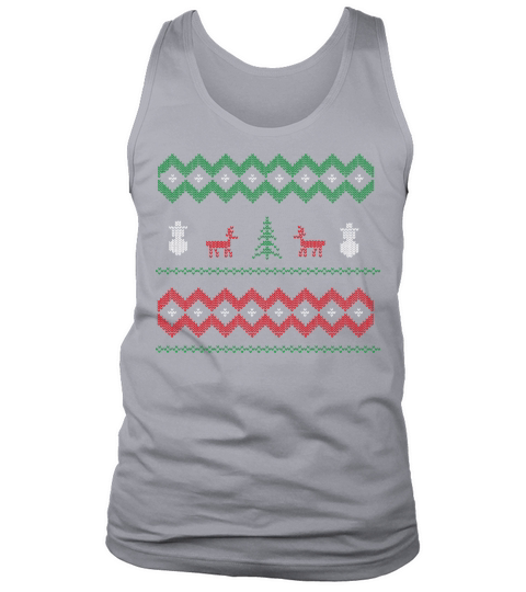 xmas snowman colored Men's Tank Top
