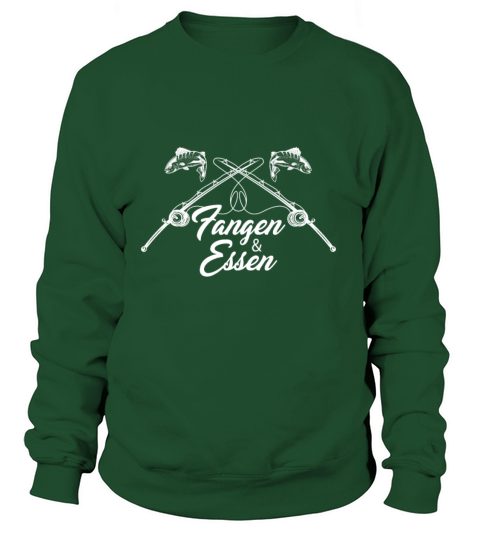 Fisherman Catching Fish And Eating Fishing Rod Women's Sweatshirt