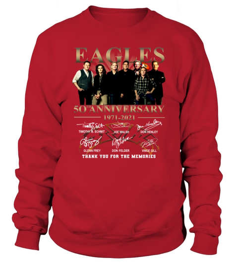 Eagles 50th anniversary thank you for the memories Sweatshirt Unisex