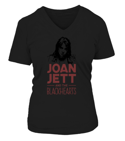 Joan Jett and the Blackhearts Tshirt V-neck T-Shirt Woman