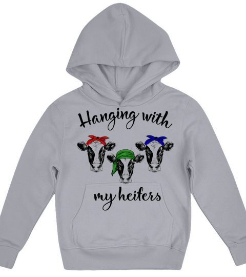 Hanging with my heifers Kids Hoodie