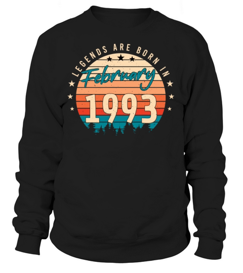 Gift Idea Retro In February 1993 Women's Sweatshirt