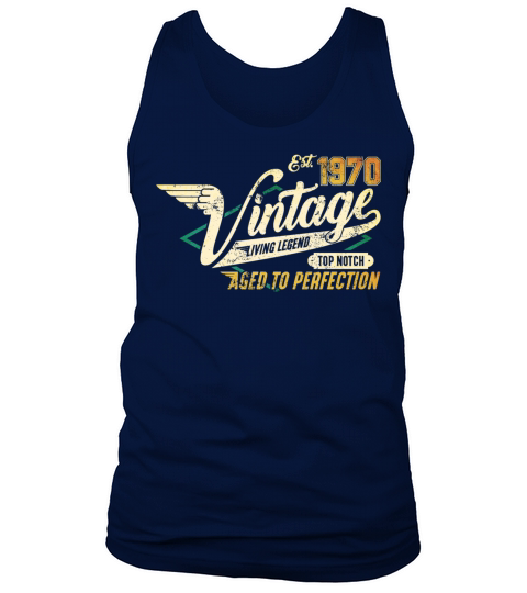 Vintage 1970 birthday gifts for men women bday Tank Top Unisex