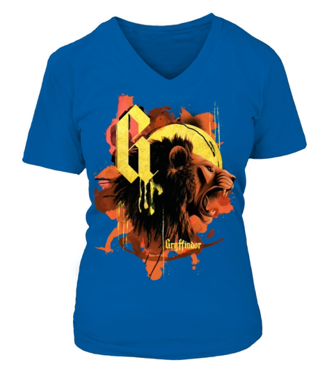 Harry Potter Gryffindor Lion Women's V-Neck T-shirt