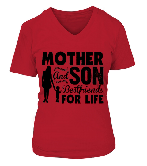 Mother And Son Bestfriends For Life Shirt Women's V-Neck T-shirt