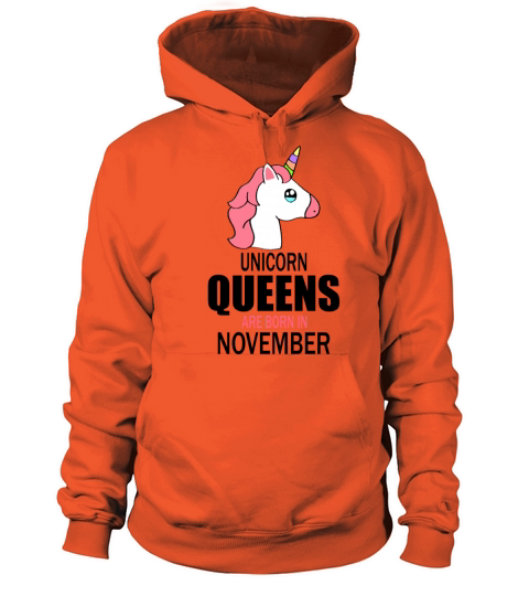 unicorn queens are born in november Men's Hoodie
