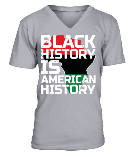 Black history is american history Men's V-Neck T-shirt