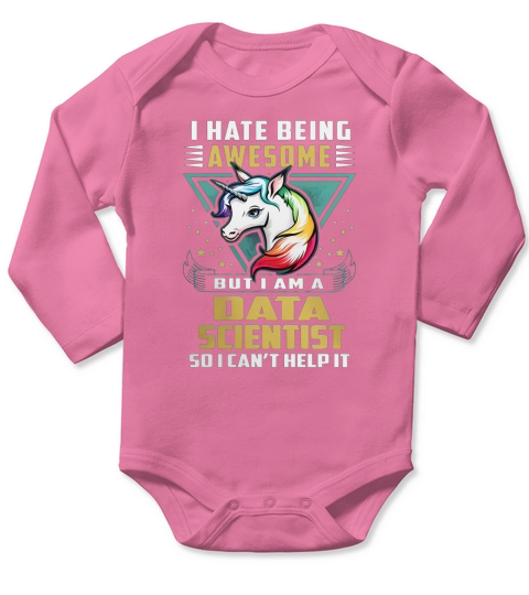 DATA SCIENTIST Job Unicorn Long Sleeve Baby One-Piece