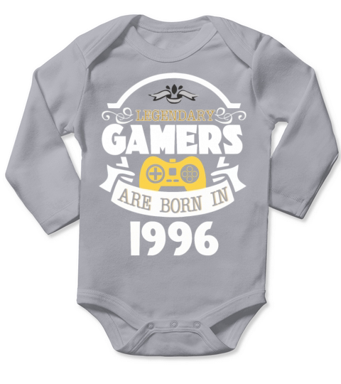Legendary Gamers Are Born In 1996 Long Sleeve Baby One-Piece