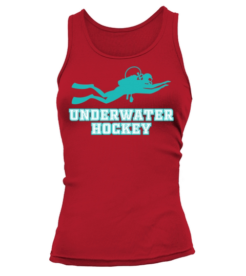 Underwater Hockey Athlete Funny Vintage Workout Sp Women's Tank Top