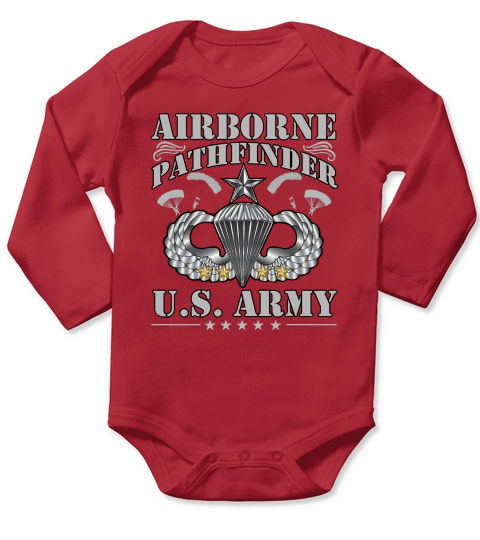 Airborne Pathfinder US Army Long Sleeve Baby One-Piece