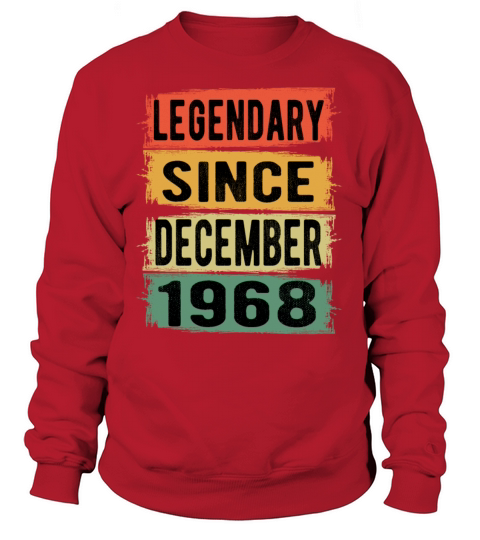 Birthday Retro Legendary December 1968 Women's Sweatshirt