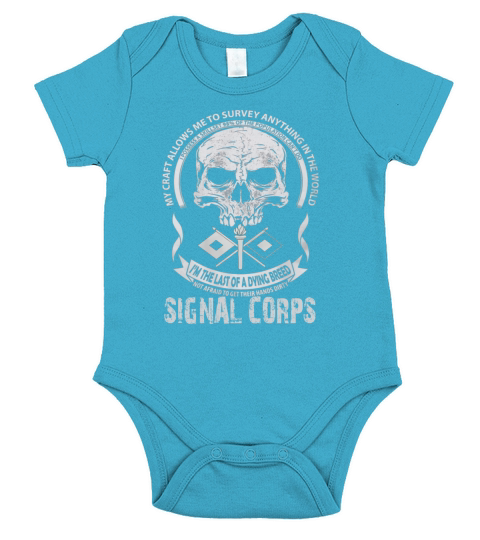 ARMY SIGNAL CORPS MY CRAFTArmy collection Short Sleeve Baby One-Piece