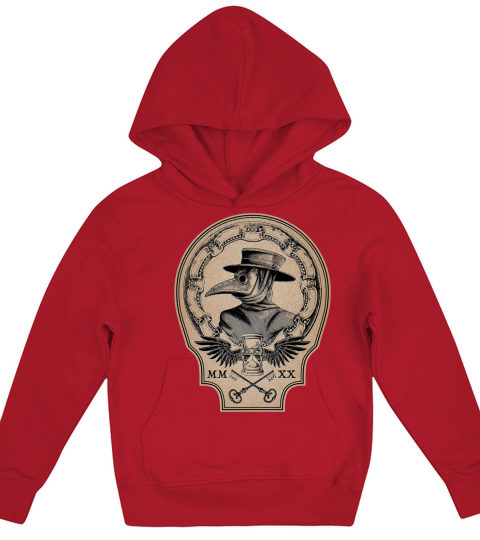 Vintage Plague Doctor Kids Hoodie